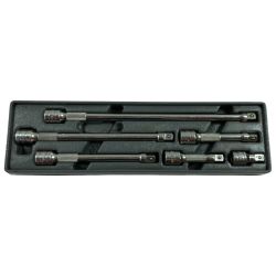 ＊＊ Snap-on スナップオン エクステンションバーセット 3/8sq 6本組 トレイ付（割れ欠損あり） PAKTY093 Cランク