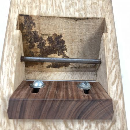  龍進斉作 「男盛」 龍進斉作 寸八鉋 桐箱付 (5)