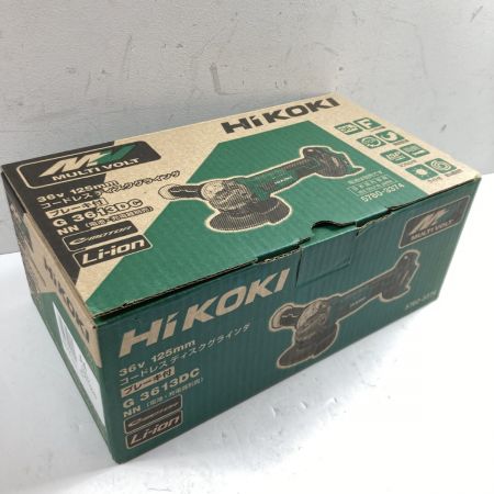  HiKOKI ハイコーキ 36V 125mm コードレスディスクグラインダー 本体のみ ※バッテリ・充電器別売り G3613DC グリーン
