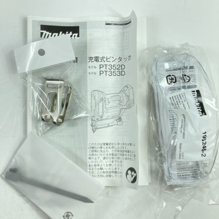  MAKITA マキタ 18V 15~35mm 充電式ピンタッカ（バッテリ1個・充電器・ケース付） PT353DRG ブルー
