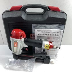 ＊＊ MAX マックス 15~35mm 常圧エアネイラ フィッシュネイラ ケース付 TA-235FN3/LU シルバー×レッド Aランク