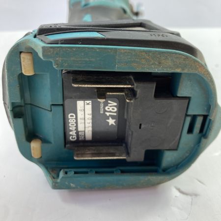  MAKITA マキタ 18V 100mm 充電式ディスクグラインダ  本体のみ ※インナーフランジ欠品  GA408D ブルー