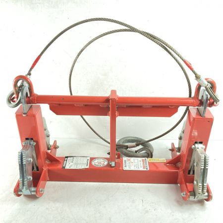  SANKYO 内吊ジャスト300 U字溝吊りクランプ 定格容量500kg レッド