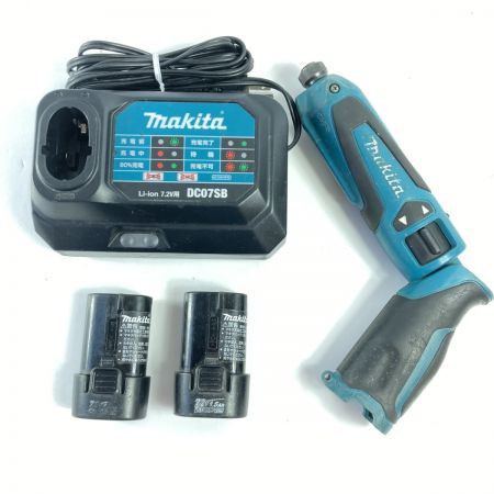  MAKITA マキタ 7.2V 充電式ペンインパクトドライバ (バッテリ2個・充電器・ケース付） TD021D ブルー
