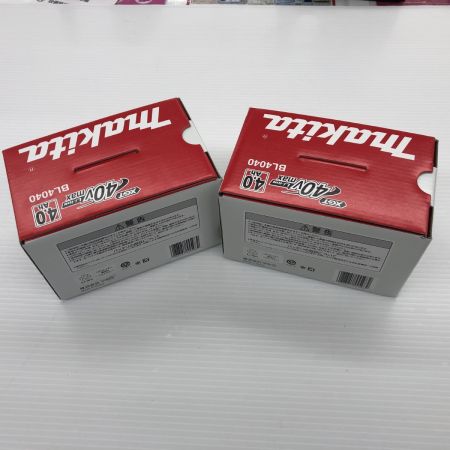 ДД MAKITA マキタ 40v 4.0Ah ２個セット BL4040 ブラック