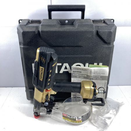  HITACHI 日立 25~41mm 高圧ネジ打ち機 ケース付 WF4H3 ゴールド