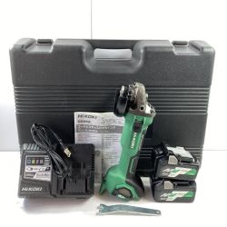 ＊＊ HiKOKI ハイコーキ 36V 100mm コードレスディスクグラインダ (バッテリ2個・充電器・ケース付） G3610DA グリーン Cランク