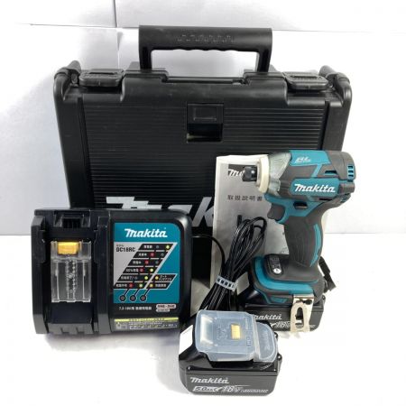  MAKITA マキタ 18V 充電式インパクトドライバ (バッテリ2個・充電器・ケース付） TD148D ブルー