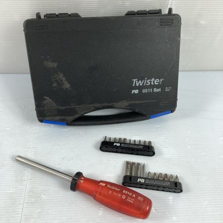  TWISTER PB SWISS TOOLS ラチェットドライバーハンドル セット PB6511 ブラック