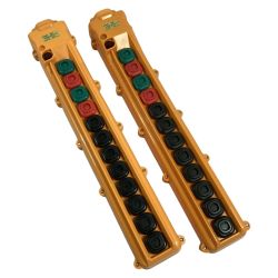 ＊＊ 春日電機 電磁用 ホイスト用押しボタン開閉器 2台セット 250V/5A CB86 オレンジ Bランク