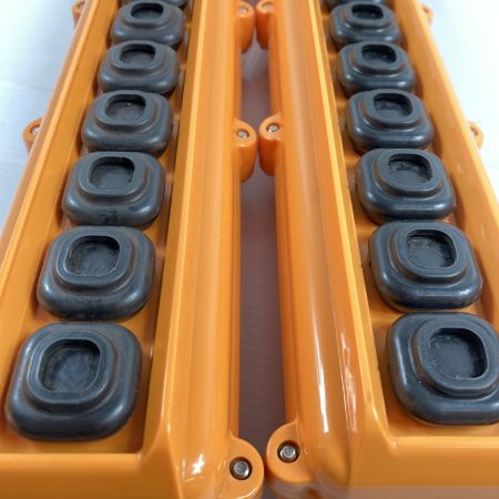  春日電機 電磁用 ホイスト用押しボタン開閉器 2台セット 250V/5A CB86 オレンジ