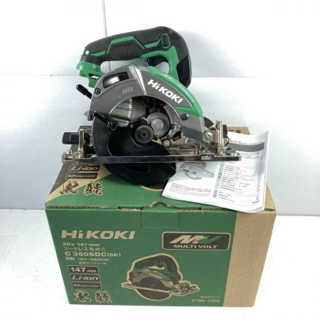  HiKOKI ハイコーキ 36V 147mm コードレス丸のこ 本体のみ ※バッテリ・充電器なし C3605DC(SK) グリーン