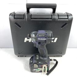 ＊＊ HiKOKI ハイコーキ 36V コードレスインパクトドライバ (バッテリ1個・ケース付）※充電器なし WH36DC オーシャンブルー Bランク