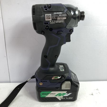  HiKOKI ハイコーキ 36V コードレスインパクトドライバ (バッテリ1個・ケース付）※充電器なし WH36DC オーシャンブルー