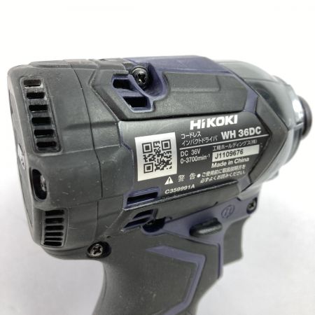  HiKOKI ハイコーキ 36V コードレスインパクトドライバ (バッテリ1個・ケース付）※充電器なし WH36DC オーシャンブルー