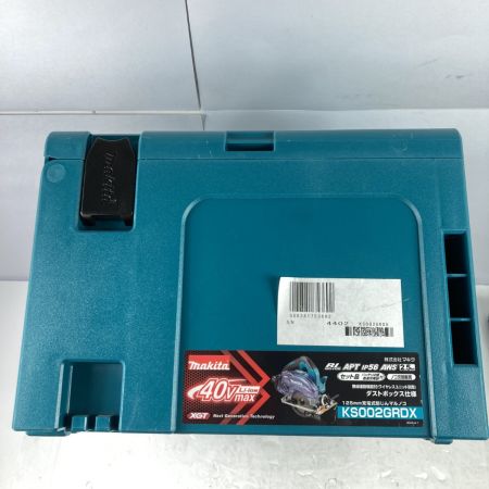  MAKITA マキタ 40Vmax 充電式防じんマルノコ バッテリ2個・充電器・ケース付 KS002GRDX ブルー