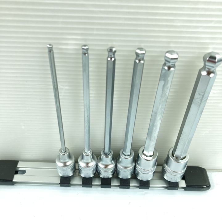 TONE トネ ロングボールポイントヘキサゴンソケットセット（ホルダー付