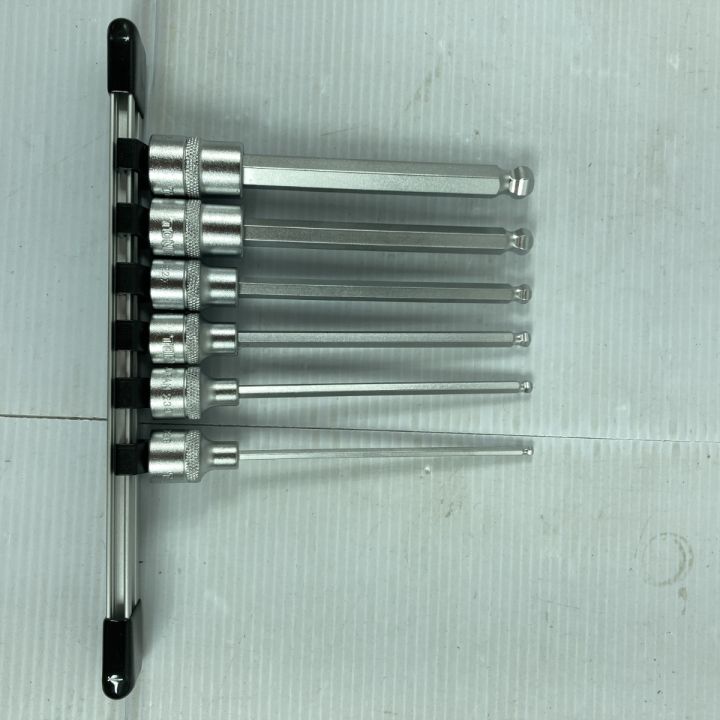 TONE トネ ロングボールポイントヘキサゴンソケットセット（ホルダー付