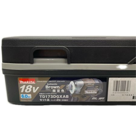  MAKITA マキタ ｲﾝﾊﾟｸﾄﾄﾞﾗｲﾊﾞ TD173D ブラウン 未使用品