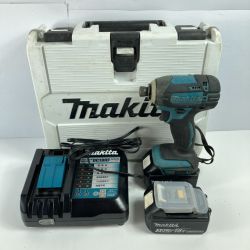 ＊＊ MAKITA マキタ 18V 充電式インパクトドライバ (バッテリ2個・充電器・ケース付） TD149D ブルー Cランク