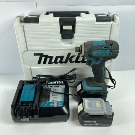  MAKITA マキタ 18V 充電式インパクトドライバ (バッテリ2個・充電器・ケース付） TD149D ブルー