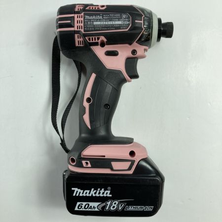  MAKITA マキタ 18V 充電式インパクトドライバ (バッテリ1個・充電器・ケース付） TD149D ピンク