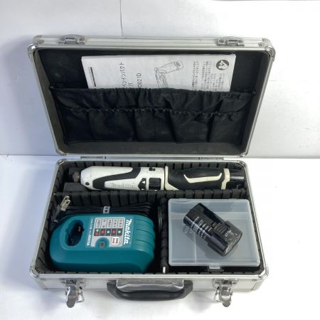  MAKITA マキタ 7.2V 充電式ペンインパクトドライバ (バッテリ2個・充電器・ケース付） TD021DSW ホワイト