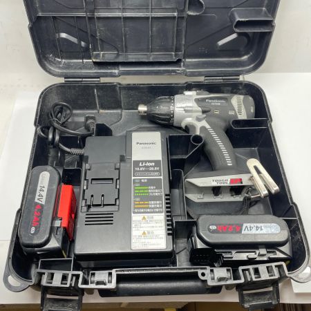 Panasonic パナソニック インパクトドライバ EZ7458 ブラック 充電器・充電池2個・ケース付 14.4v 不明 キズ・ヨゴレ有
