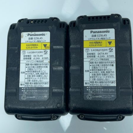 Panasonic パナソニック インパクトドライバ EZ7458 ブラック 充電器・充電池2個・ケース付 14.4v 不明 キズ・ヨゴレ有
