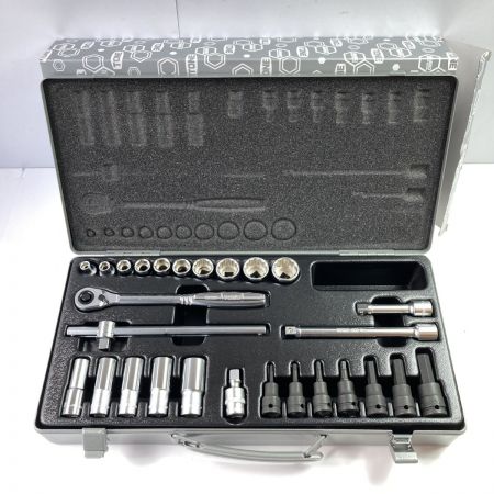  TONE トネ ミックスソケットレンチセット 27pcs 差込角9.5mm MX300 シルバー