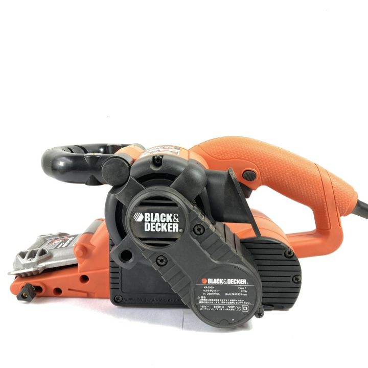 Black & Decker ベルトサンダ－（75×533mm) BLACK+DECKER ブラックアンドデッカー ベルトサンダー 76×533mm KA3000