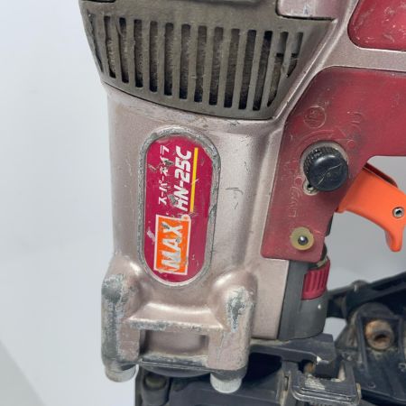 MAX マックス エア釘打ち HN-25C レッド 本体のみ 高圧 19=25mm 1205215D キズ・ヨゴレ有