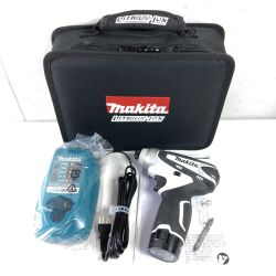 ＊＊ MAKITA マキタ 10.8V 充電式インパクトドライバ (バッテリ1個・充電器・ケース付） TD090DWSPW ホワイト×ブラック Aランク
