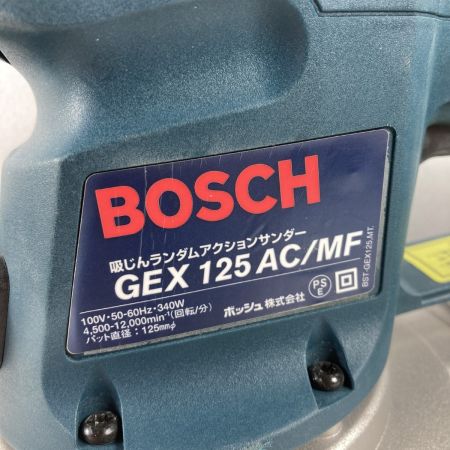  BOSCH ボッシュ 吸じんランダムアクションサンダー コード式 付属品・ケース付 GEX125AC/MF ブルー