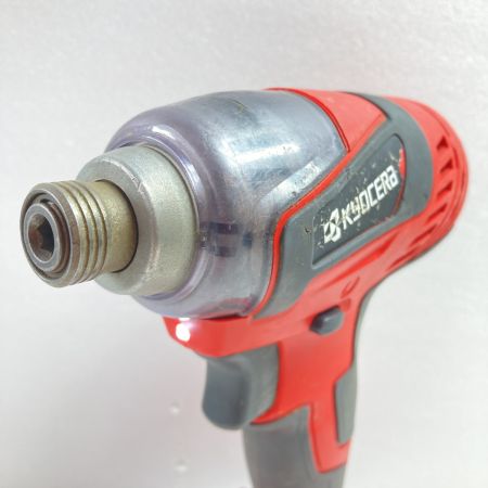 KYOCERA キョウセラ 18V 充電式インパクトドライバ (バッテリ2個・充電器・ケース付) BID-1805 レッド