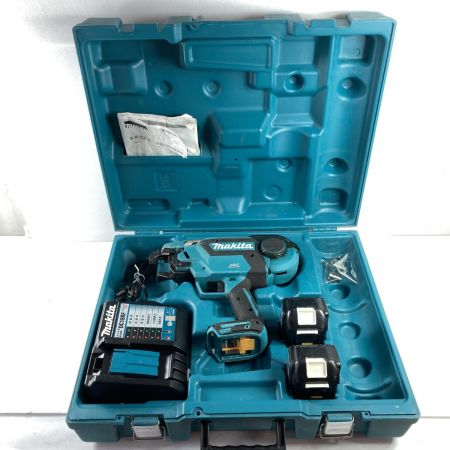  MAKITA マキタ 14.4V/18V 充電式鉄筋結束機 (バッテリ2個・充電器・ケース付) TR180D ブルー