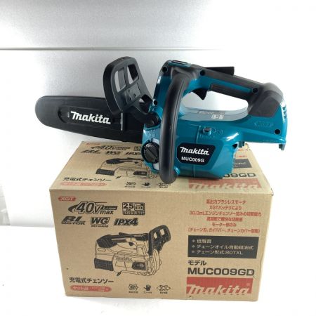  MAKITA マキタ 40Vmax 充電式チェーンソー (バッテリ2個・充電器付属） MUC009GD ブルー