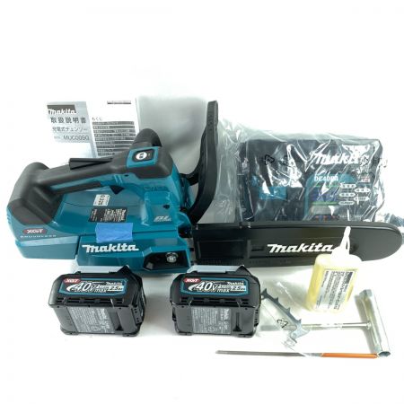  MAKITA マキタ 40Vmax 充電式チェーンソー (バッテリ2個・充電器付属） MUC009GD ブルー