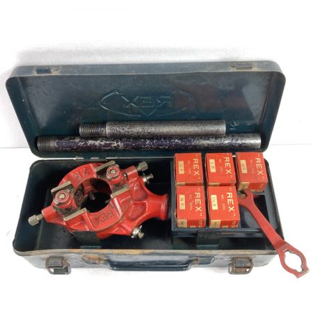  REX レッキス 手動ねじ切り機セット （ダイス・スチールケース付） 2R