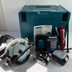 ＊＊ MAKITA マキタ 18V 165mm 充電式マルノコ 鮫肌 (充電器・バッテリ2個・ケース付）PSEマークあり HS631D ブラック Aランク