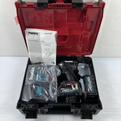 ＊＊ MAKITA マキタ 40Vmax 充電式インパクトドライバ (バッテリ2個・充電器・ケース付) (1) TD002GRDXB ブラック ※PSEマーク有 Nランク