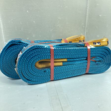  TESAC ブルースリング スリングベルト 50mm/4.0m 2t 2本セット (3) ブルー