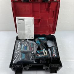 ＊＊ MAKITA マキタ 40Vmax 充電式インパクトドライバ (バッテリ2個・充電器・ケース付)  TD002GRDX ブルー ※PSEマーク有 Nランク
