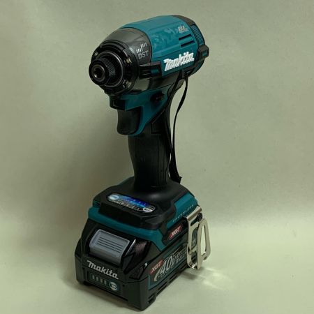  MAKITA マキタ 40V　充電式インパクトドライバ　充電器・充電池2個・ケース付 TD002DRDX ブルー