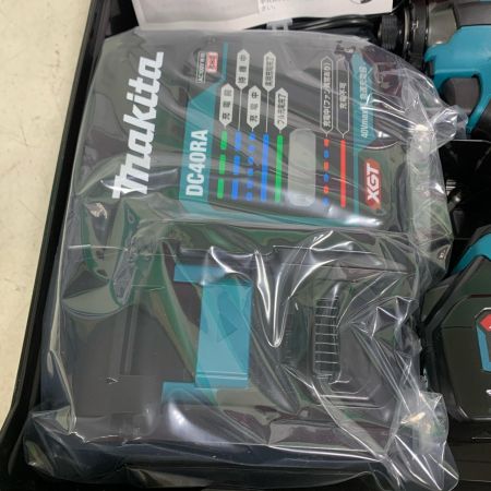  MAKITA マキタ 40V　充電式インパクトドライバ　充電器・充電池2個・ケース付 TD002DRDX ブルー