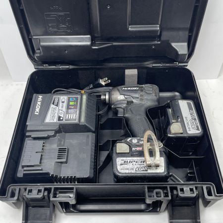 HiKOKI ハイコーキ インパクトドライバ WH14DDL2 ブラック 充電器・充電池2個・ケース付 コードレス式 14.4v 4.0/5.0Ah 982174 使用感有