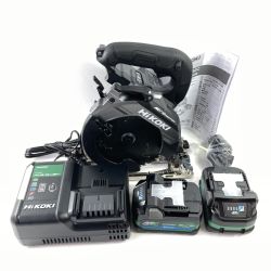 ＊＊ HiKOKI ハイコーキ 165mm 36V コードレス丸のこ 黒鯱 (バッテリ2個・充電器・ケース付） C3606DB(2XPSBZ) ブラック Sランク
