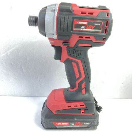 ASTRO PRODUCTS アストロプロダクツ 18V 充電式インパクトドライバ (バッテリ1個・充電器・ケース付） ID839 レッド