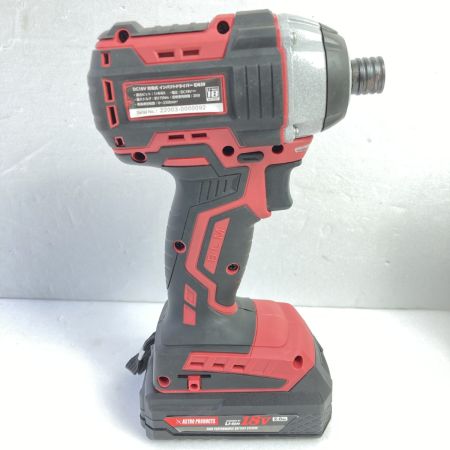 ASTRO PRODUCTS アストロプロダクツ 18V 充電式インパクトドライバ (バッテリ1個・充電器・ケース付） ID839 レッド