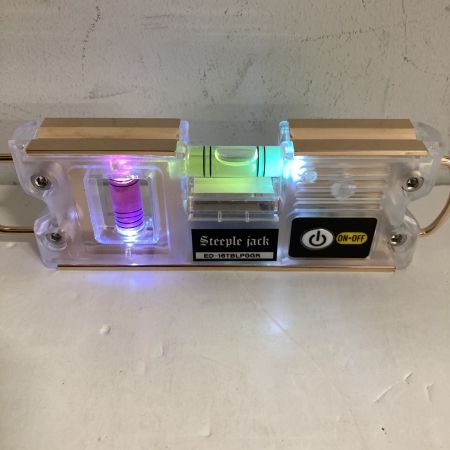  エビス LEDライト付トビ・ライトレベル ミニ(足場組立用) 水平器  ED-16TBLPGGR クリア×ピンクゴールド